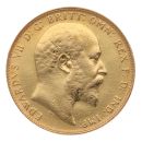 1910 Edward VII Large Head UK Full Sovereign Coin