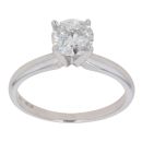 14ct White Gold 0.72ct Brilliant Cut Diamond Solitaire Ring