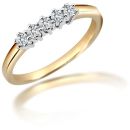 18ct Yellow Gold 0.25ct 5 Stone Diamond Ring