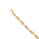 22ct Yellow And White Gold Fancy Cages Bracelet 7"