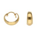 22ct Yellow Gold Plain Basket Hoop Earrings