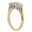18ct Yellow Gold 1.15ct Brilliant Cut Diamond Trilogy Ring