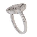 9ct White Gold 0.33ct Brilliant Cut Diamond Cluster Ring