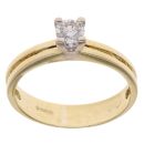 18ct Yellow Gold 0.30ct Brilliant Cut Diamond Solitaire Ring