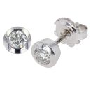 9ct White Gold 0.50ct Diamond Solitaire Stud Earrings