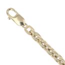 14ct Yellow Gold Square Belcher Bracelet 8.5"