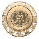 14ct Yellow Gold Patterned Coin Ring