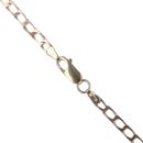 9ct Yellow Gold Square Curb Chain 20"