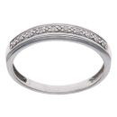 9ct White Gold 0.06ct Brilliant Cut Diamond Eternity Ring