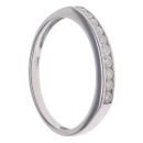 9ct White Gold 0.25ct Brilliant Cut Diamond Half Eternity Ring