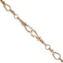 9ct Yellow Gold Fancy Link Albert T-Bar Chain 20"