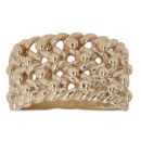9ct Yellow Gold Four Row Keeper Ring