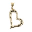 14ct Yellow Gold Heart Pendant