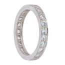 18ct White Gold Cubic Zirconia Full Eternity Ring