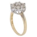 18ct Yellow Gold 1.50ct Brilliant Cut Diamond Cluster Ring