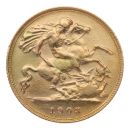 1903 Edward VII Large Head UK Half Sovereign Coin