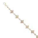 9ct Yellow Gold Cubic Zirconia Celtic Bracelet 7.5"