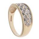 9ct Yellow Gold 0.15ct Brilliant Cut Diamond Fancy Ring