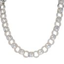 Sterling Silver Patterned And Plain Belcher Chain 24"