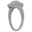 9ct White Gold Opal Cluster Ring