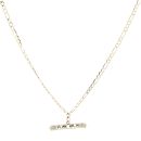 9ct Yellow Gold 0.01ct Diamond Mum Pendant And Chain 18"