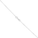 9ct White Gold 0.50ct Brilliant and Princess Cut Diamond Cluster Pendant and Chain 18"