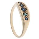 9ct Yellow Gold Sapphire Five Stone Ring