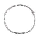 Silver Cubic Zirconia 7.5" Tennis Bracelet by Icesia