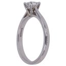 Platinum 0.50ct Princess Cut Diamond Solitaire Ring