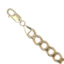 9ct Yellow Gold Curb Bracelet 9.5"