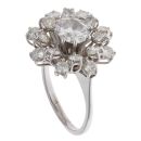 18ct White Gold 2.85ct Brilliant Cut Diamond Cluster Ring