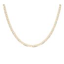14ct Yellow, White and Rose Gold Fancy Chain 18"