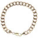 9ct Yellow Gold Curb Bracelet 7"