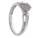 9ct White Gold 0.15ct Diamond Cluster Ring