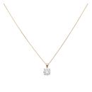 9ct Yellow Gold 1.00ct Lab Grown Diamond Solitaire Pendant and Chain 18"