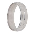 9ct White Gold 6mm Wedding Band