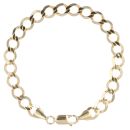 9ct Yellow Gold Curb Bracelet 7.5"