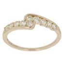 9ct Yellow Gold 0.40ct Brilliant Cut Diamond Fancy Ring