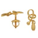 22ct Yellow Gold Fancy Stud Earrings