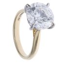 9ct Yellow Gold 5.00ct Brilliant Cut Lab Grown Diamond Solitaire Ring