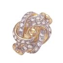 9ct Yellow Gold Cubic Zirconia Knot Ring