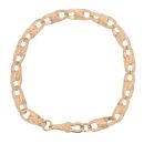 9ct Yellow Gold Patterned Tulip Bracelet 8"