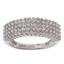 9ct White Gold 0.75ct Brilliant Cut Diamond Fancy Ring