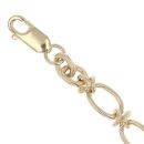 9ct Yellow Gold Oval Links Fancy Bracelet 8.5"