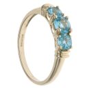 9ct Yellow Gold Apatite Three Stone Ring