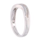 9ct White Gold 0.15ct Diamond Wave Ring