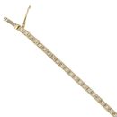 18ct Yellow Gold 1.00ct Brilliant Cut Diamond Tennis Bracelet 7"