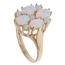 9ct Yellow Gold Opal Cluster Ring