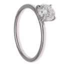 9ct White Gold 1.08ct Brilliant Cut Lab Grown Diamond Solitaire Ring