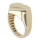 9ct Yellow Gold Heart Signet Ring